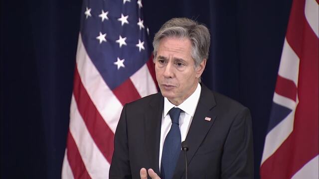 Secretary Of State Antony J. Blinken Hosts A Joint Press Availability ...