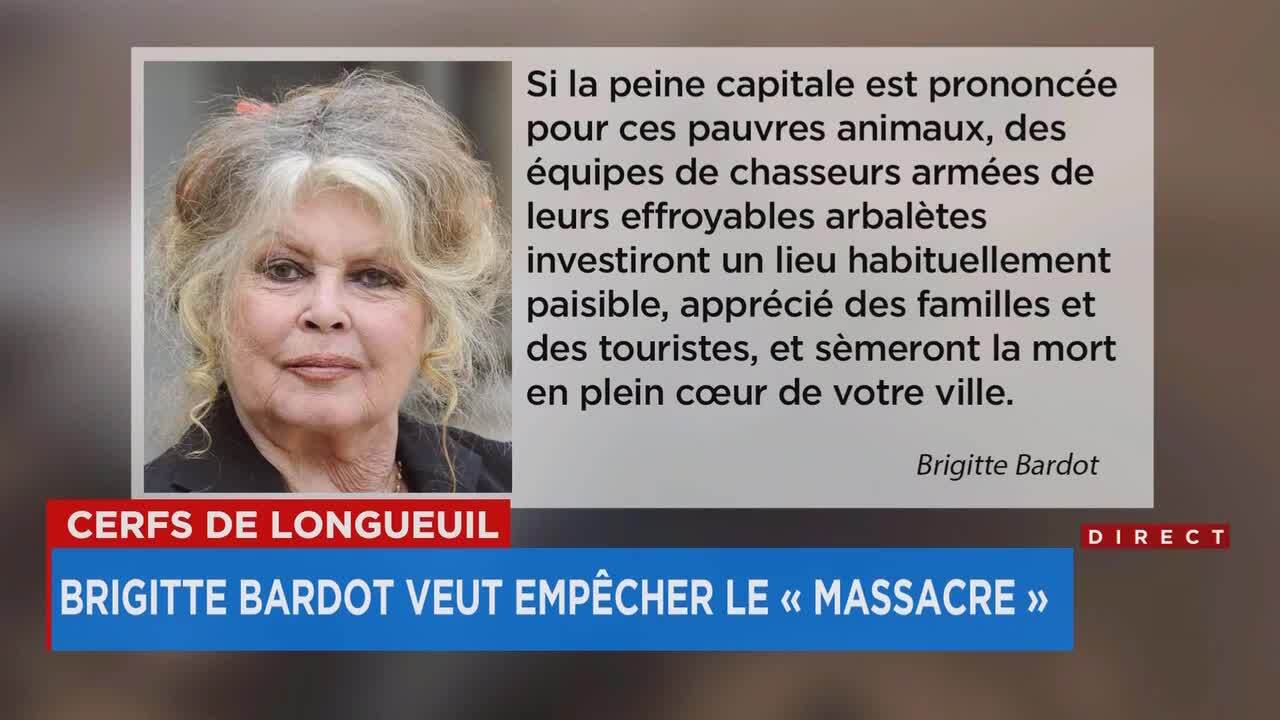 Brigitte Bardot s l ve pour emp cher le massacre des cerfs de