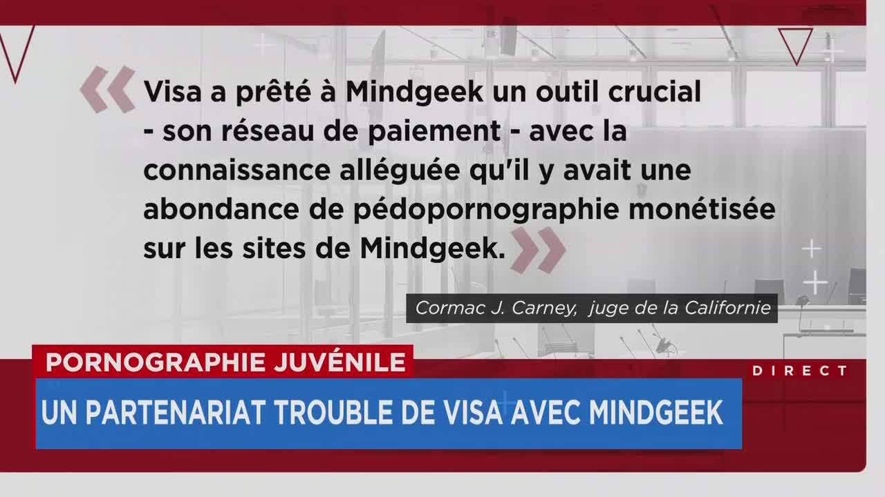 Pornographie juvénile le géant montréalais de la porno Mindgeek aidé par Visa JDM photo