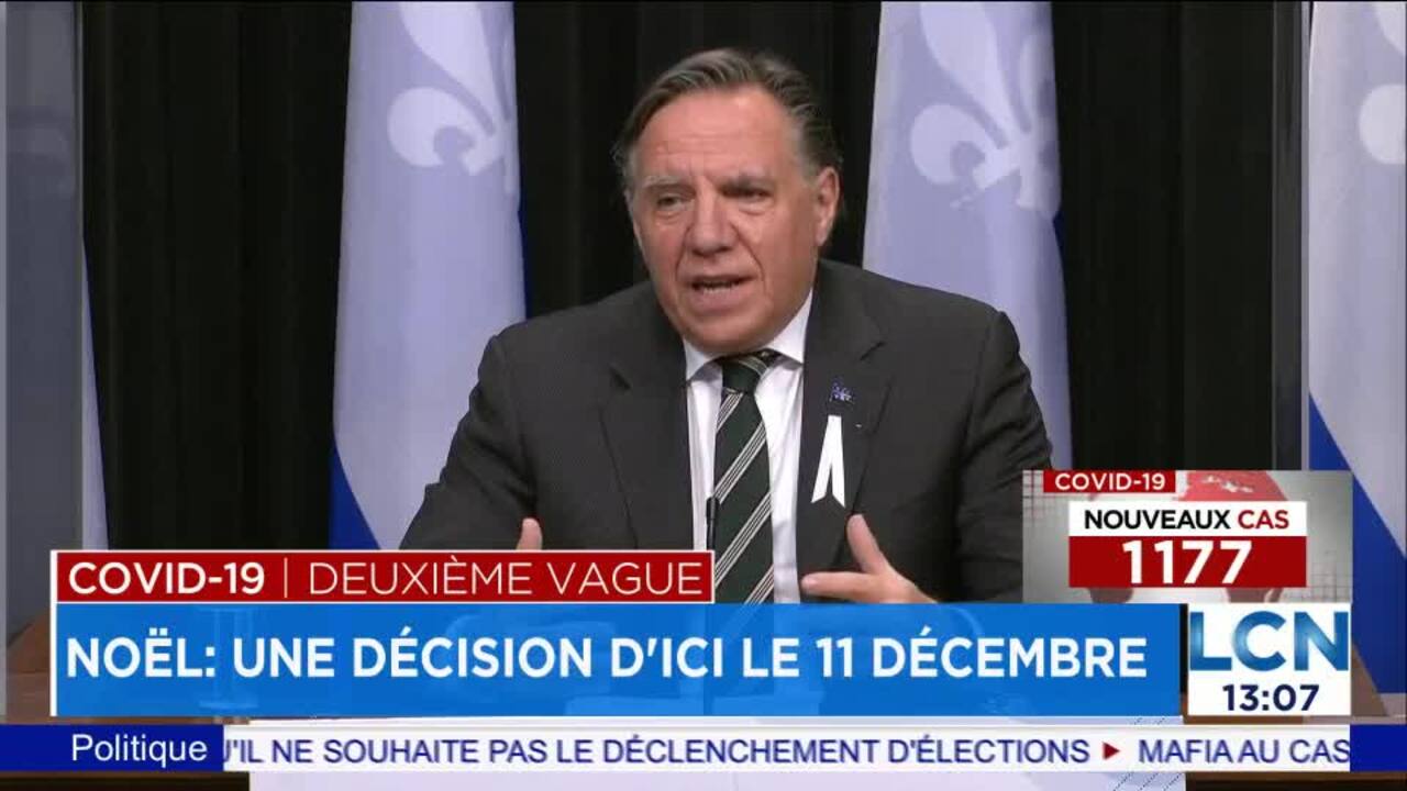 Temps Des Fetes On Ne Va Pas Dans La Bonne Direction Previent Legault Tva Nouvelles