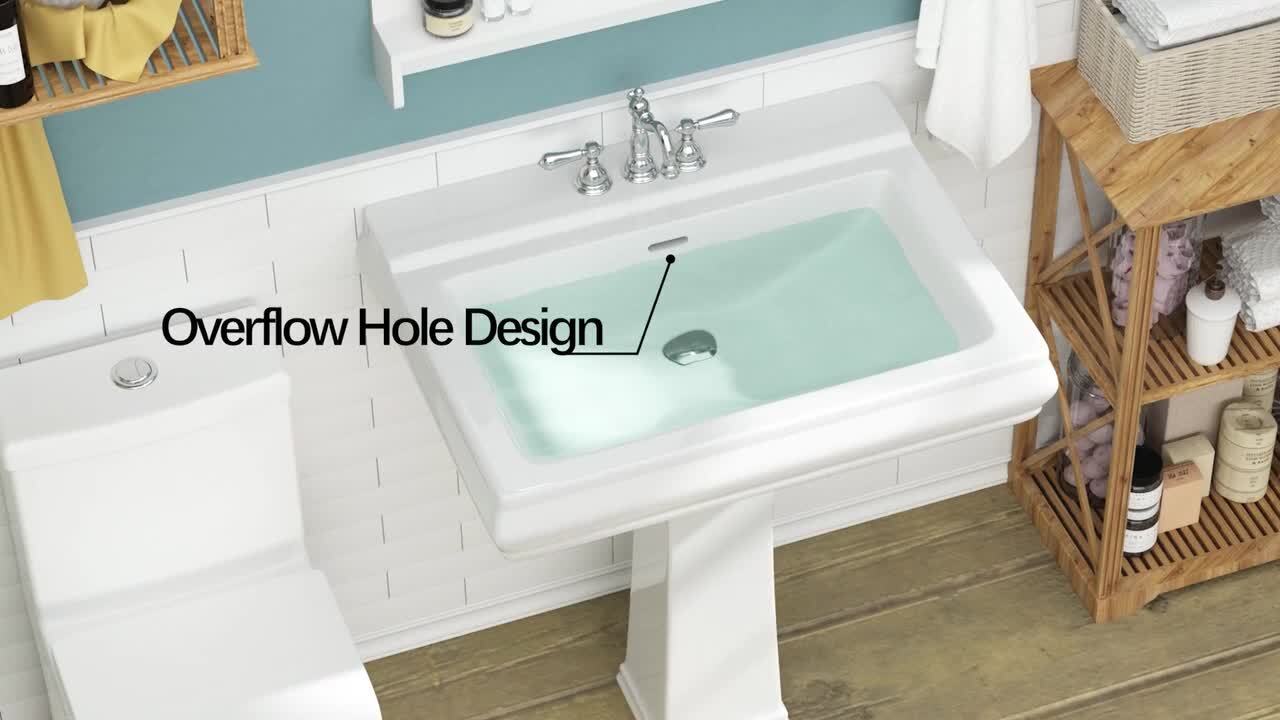 20.5 in. x 27 in. Vitreous China Single Hole Service Sink in White 20.5 in. x 27 in. Vitreous China Single Hole Service Sink in White