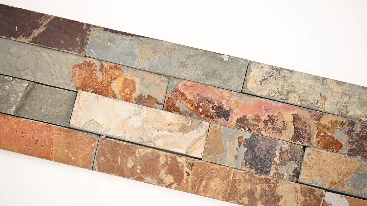 MSI California Gold Ledger Panel 6 in. x 24 in. Natural Slate Wall Tile (4 sq. ft. / case) MSI California Gold Ledger Panel 6 in. x 24 in. Natural Slate Wall Tile (4 sq. ft. / case)