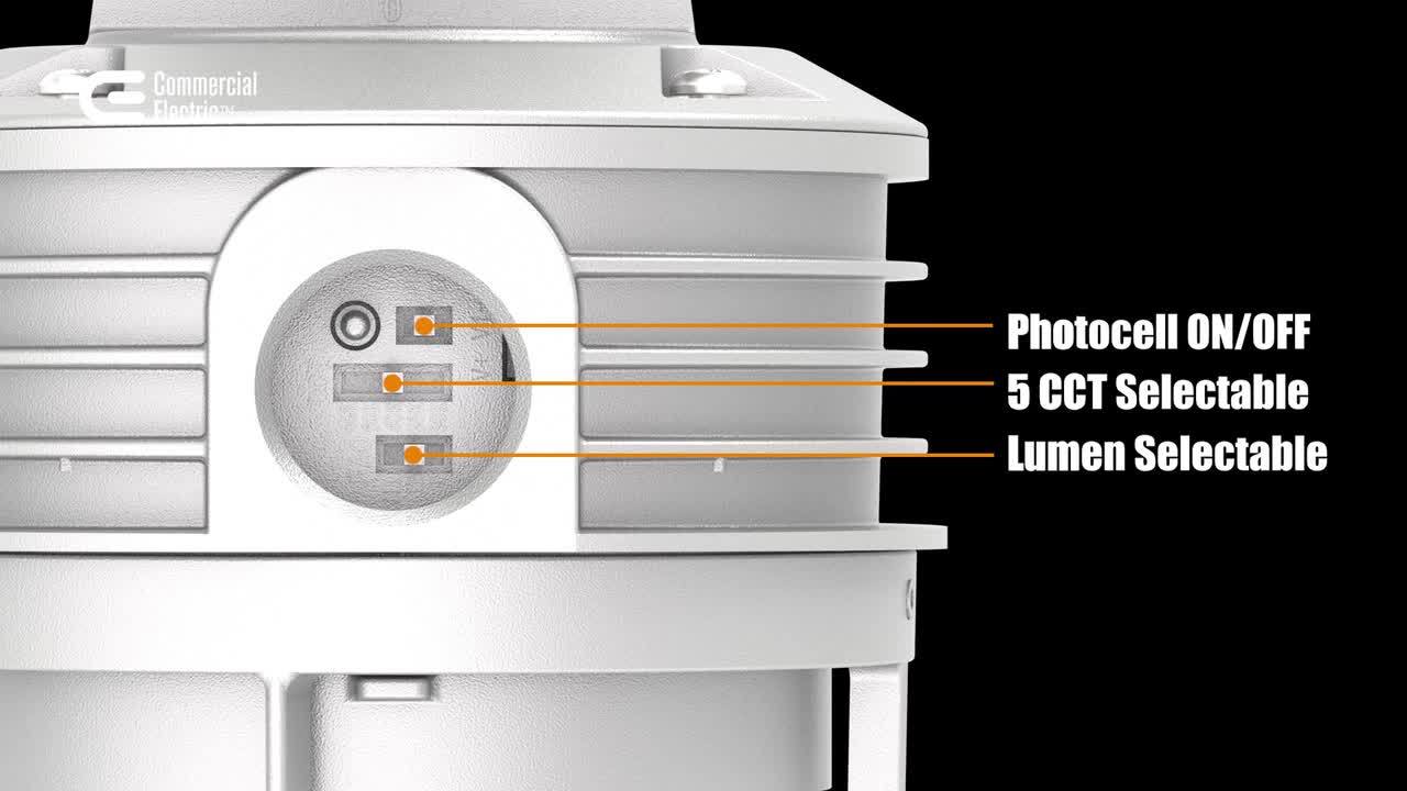 LEDone 1 ft. Round 150-Watt Equivalent Integrated LED Dimmable Aluminum Alloy Black High Bay Light, 3000K-5000K