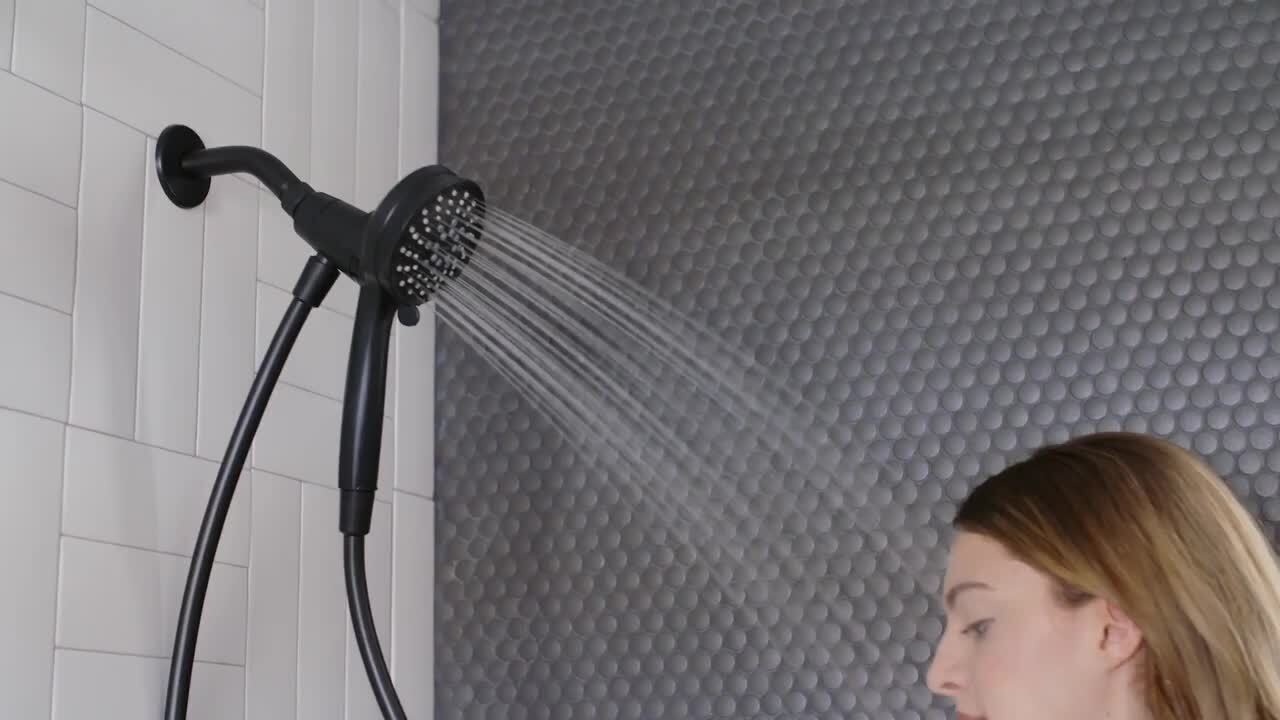 Attract 6-Spray 3.8 in. Single Wall Mount Handheld Shower Head in Chrome Attract 6-Spray 3.8 in. Single Wall Mount Handheld Shower Head in Chrome