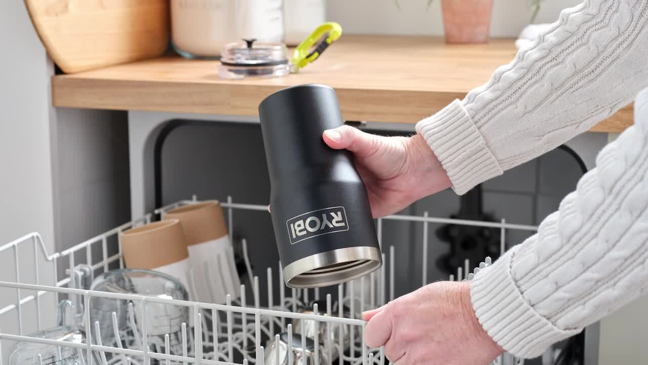 RYOBI LINK 20 Ounce Black Tumbler STM830B1 - The Home Depot