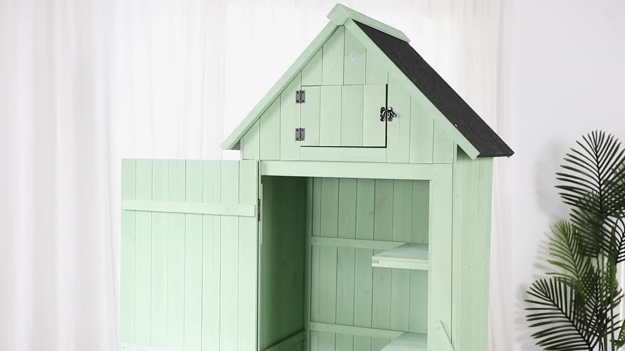 Karl home 2.53 ft. W x 1.7 ft. D Wood Shed with Door (2.84 sq. ft