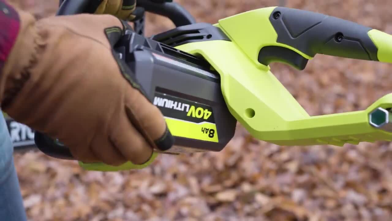 RYOBI 18 in. 40-Volt 2-in-1 Lithium-Ion Cordless Battery Walk Behind Push Mower with Two 4.0 Ah Batteries and Charger Included
