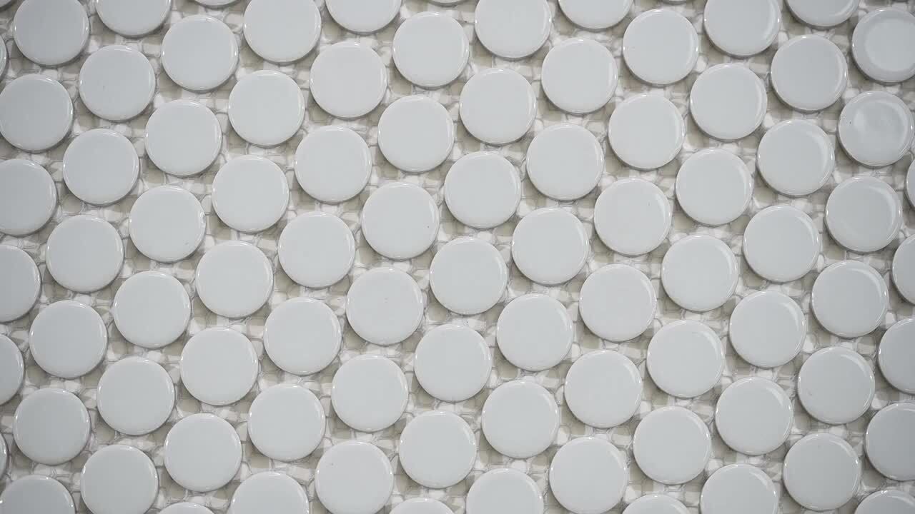 MSI Penny Round Azul 11.3 in. x 12.2 in. x 6mm Glossy Porcelain Mesh-Mounted Mosaic Tile (14.4 sq. ft. / case) MSI Penny Round Azul 11.3 in. x 12.2 in. x 6mm Glossy Porcelain Mesh-Mounted Mosaic Tile (14.4 sq. ft. / case)