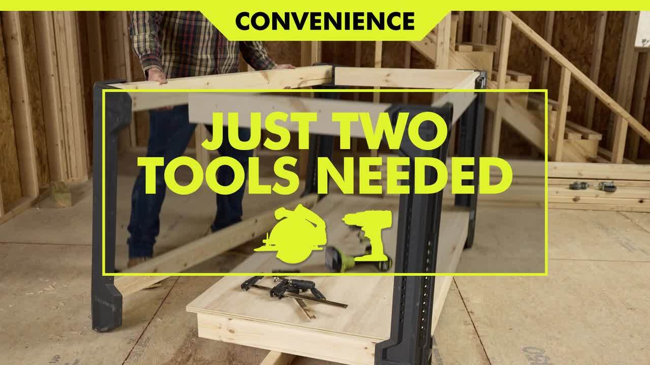 RYOBI FRAMEWORK Customizable Workbench Kit – Garage Wood Work