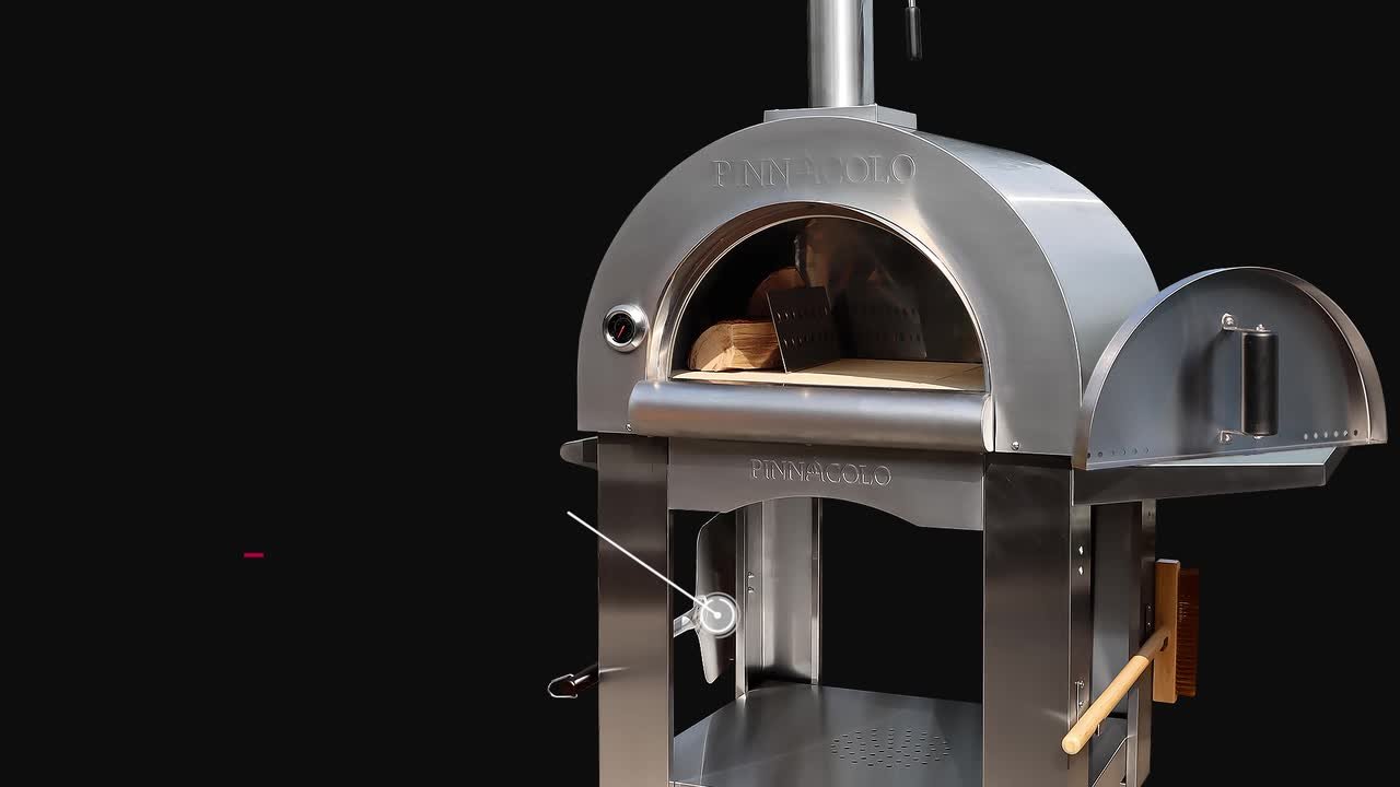 PINNACOLO PREMIO Wood Fired Outdoor Pizza Oven with Accessories