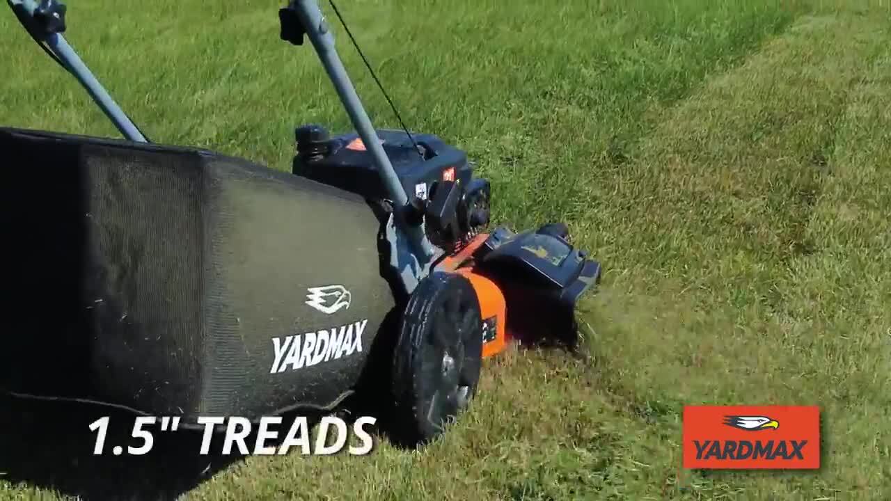 YARDMAX 21 in. 170cc 3-in-1 Gas Walk Behind Push Lawn Mower with