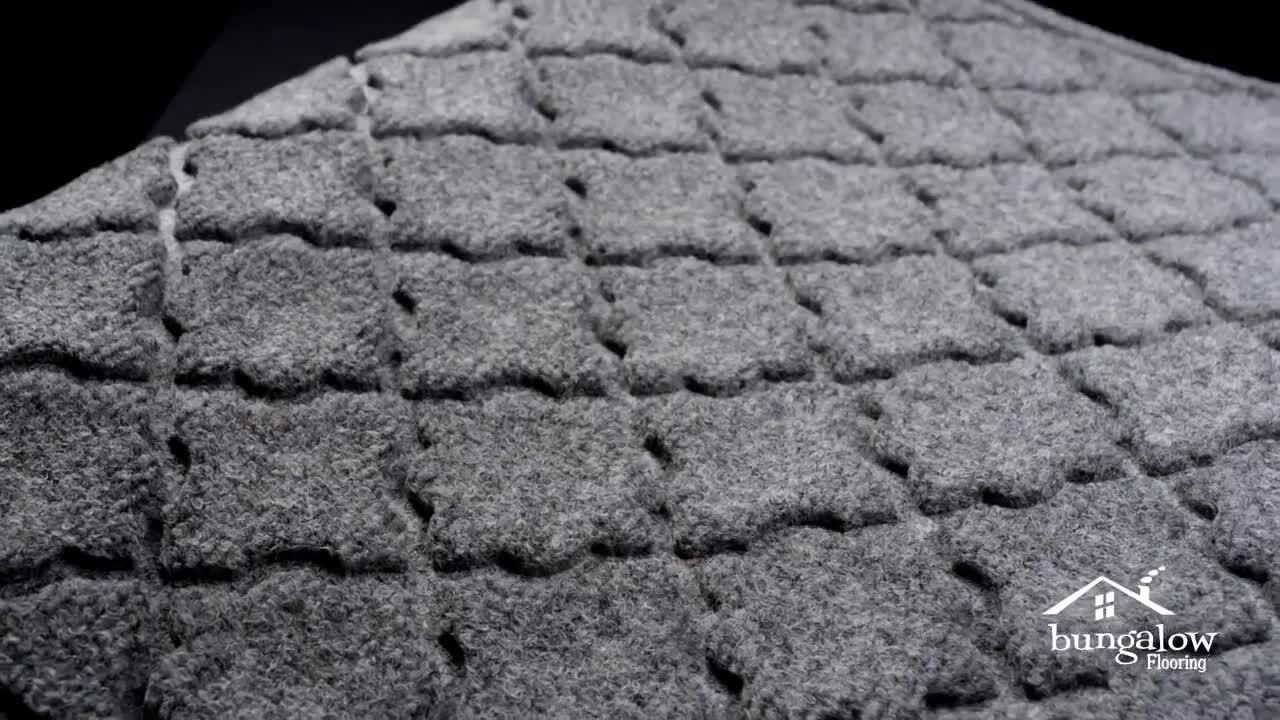 AquaShield Argyle Rubber Doormat, 20377500023, Navy
