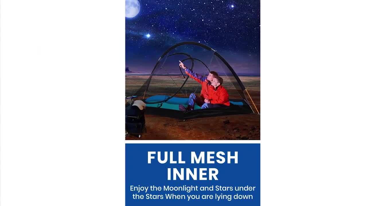 Starlight I Mesh Backpack Tent with Full Rain Fly