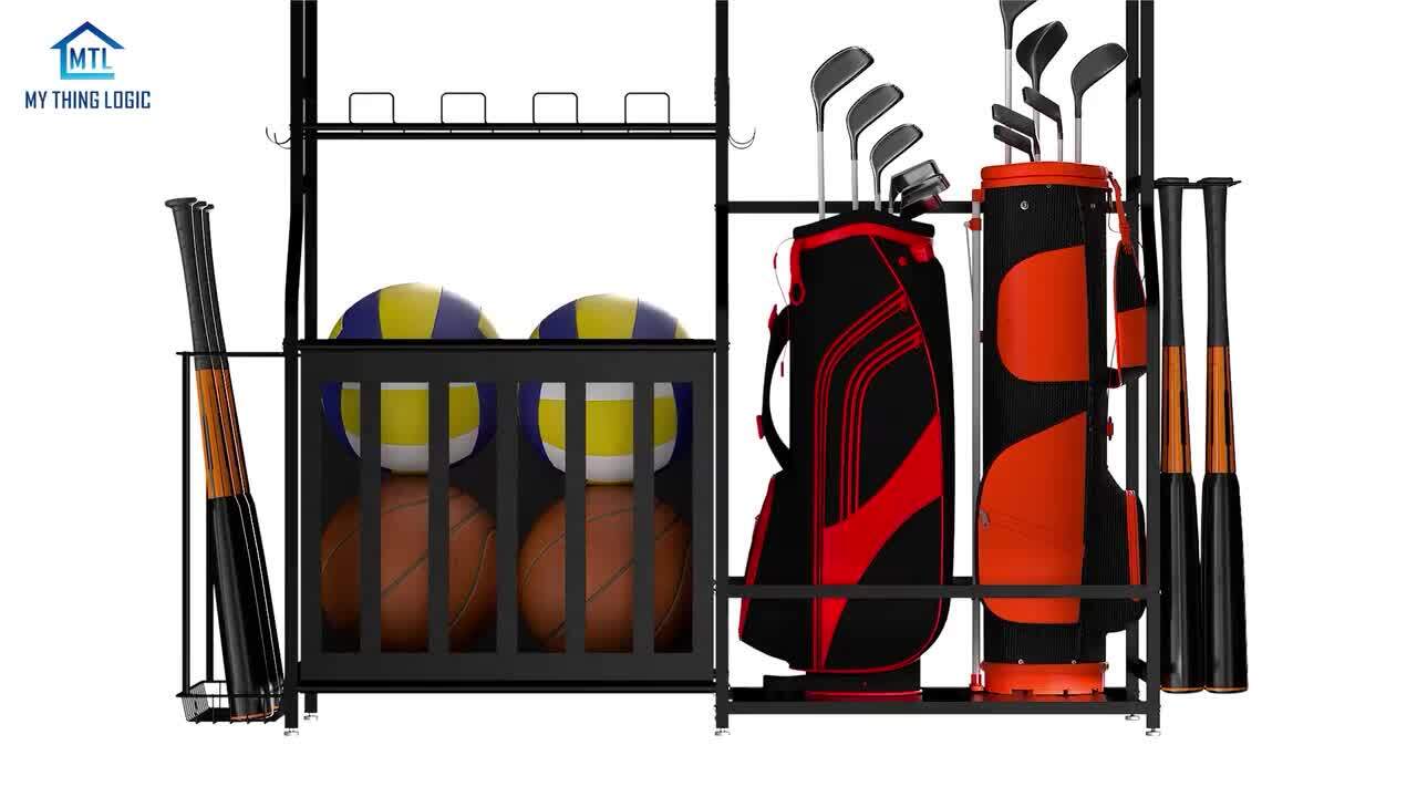 Storage Logic Storage in the Sports Equipment department at