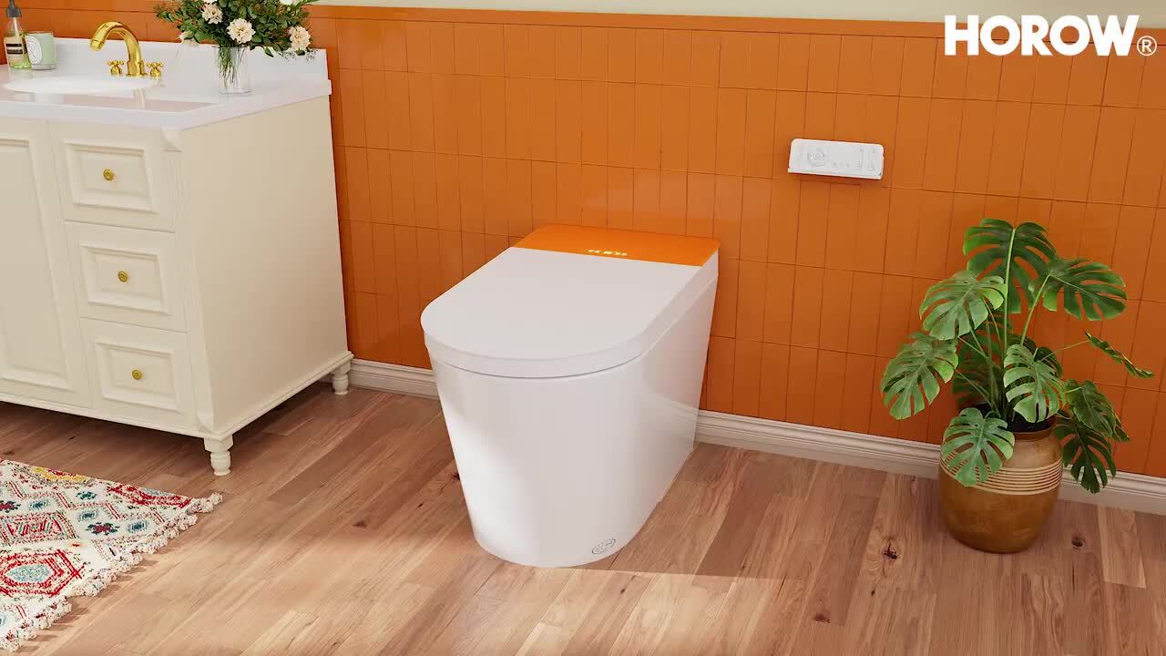 HOROW Chroma Elongated ADA Smart Bidet Toilet 0.88/1.28 GPF in