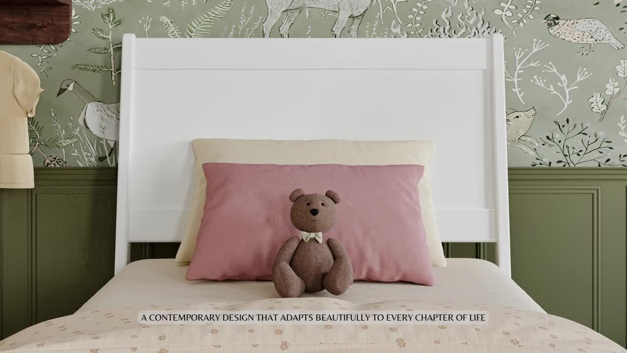 AFI Casanova Walnut Brown Queen Solid Wood Panel Headboard