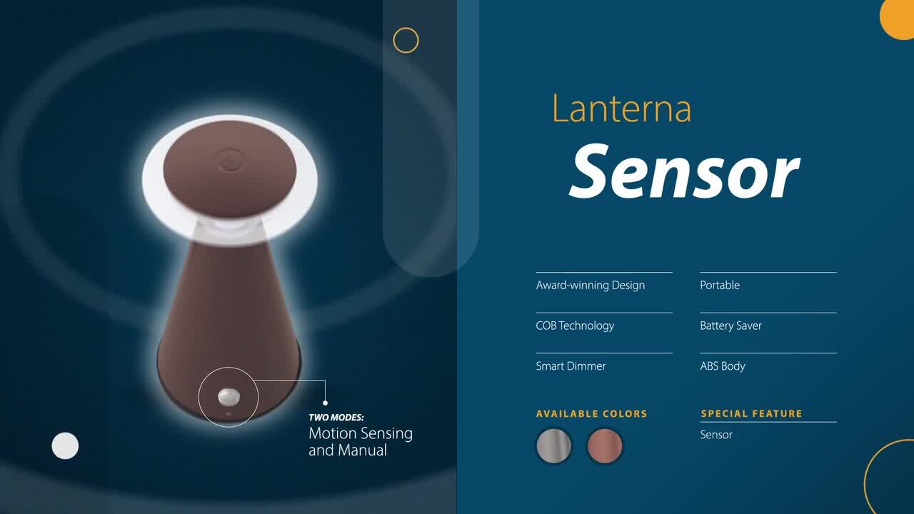 Light It! 24411-101 Lanterna Touch, Silver 24411-101 - The Home Depot