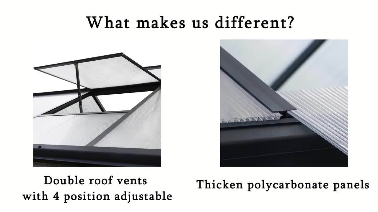 Reviews for VEIKOUS 6 ft. W x 12 ft. D Polycarbonate Greenhouse