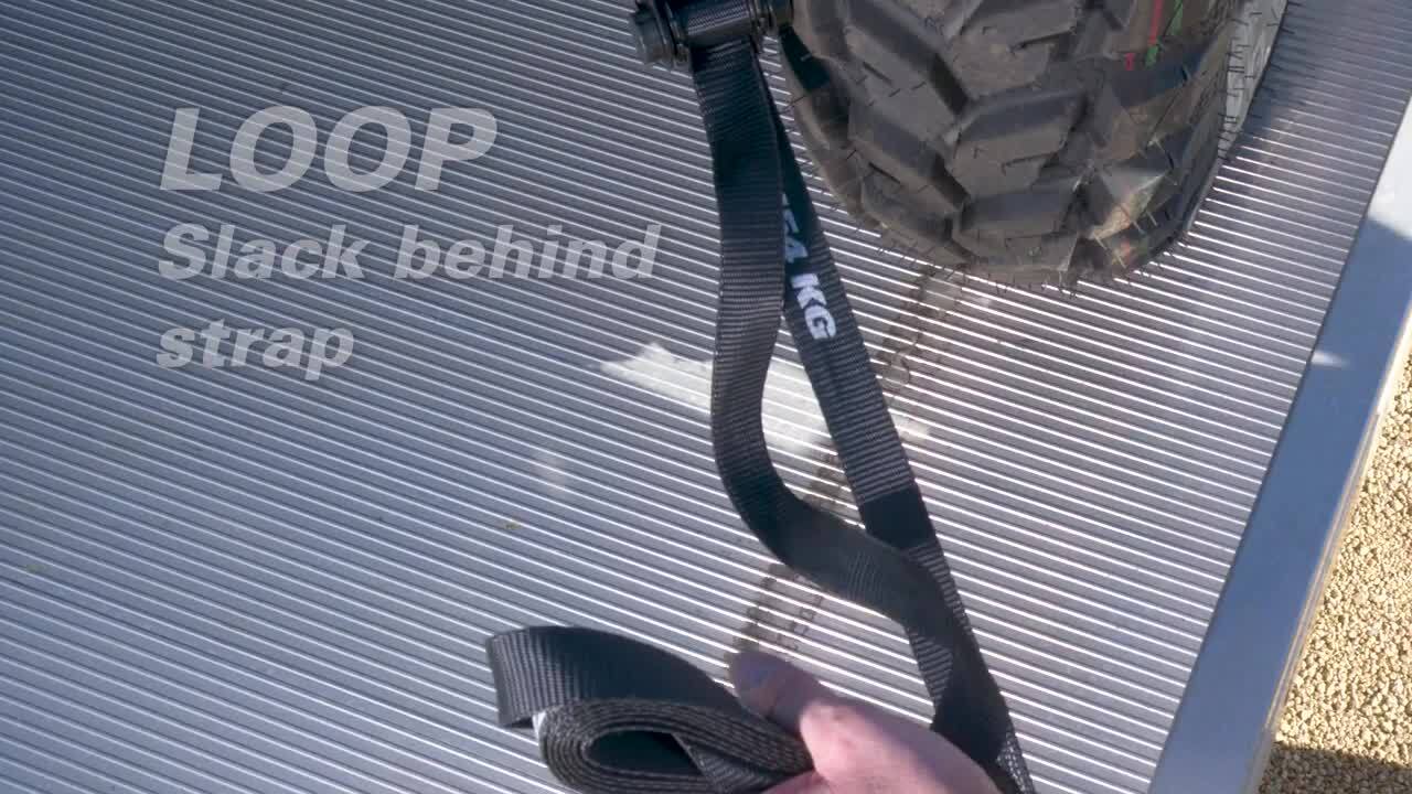 DKG Straps DKG-097 2 x 8' Axle Strap Ratchet Tie Down with Snap Hook -Extreme Strength Ratcheting Tension Car Carrier Straps – Car Hauler Trailer