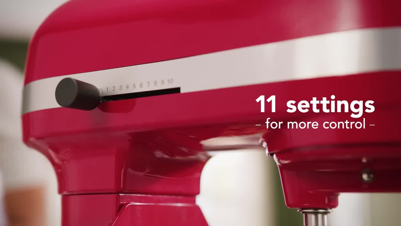 5.5 qt. 11-Speed Stainless Steel Bowl-Lift Stand Mixer in Red