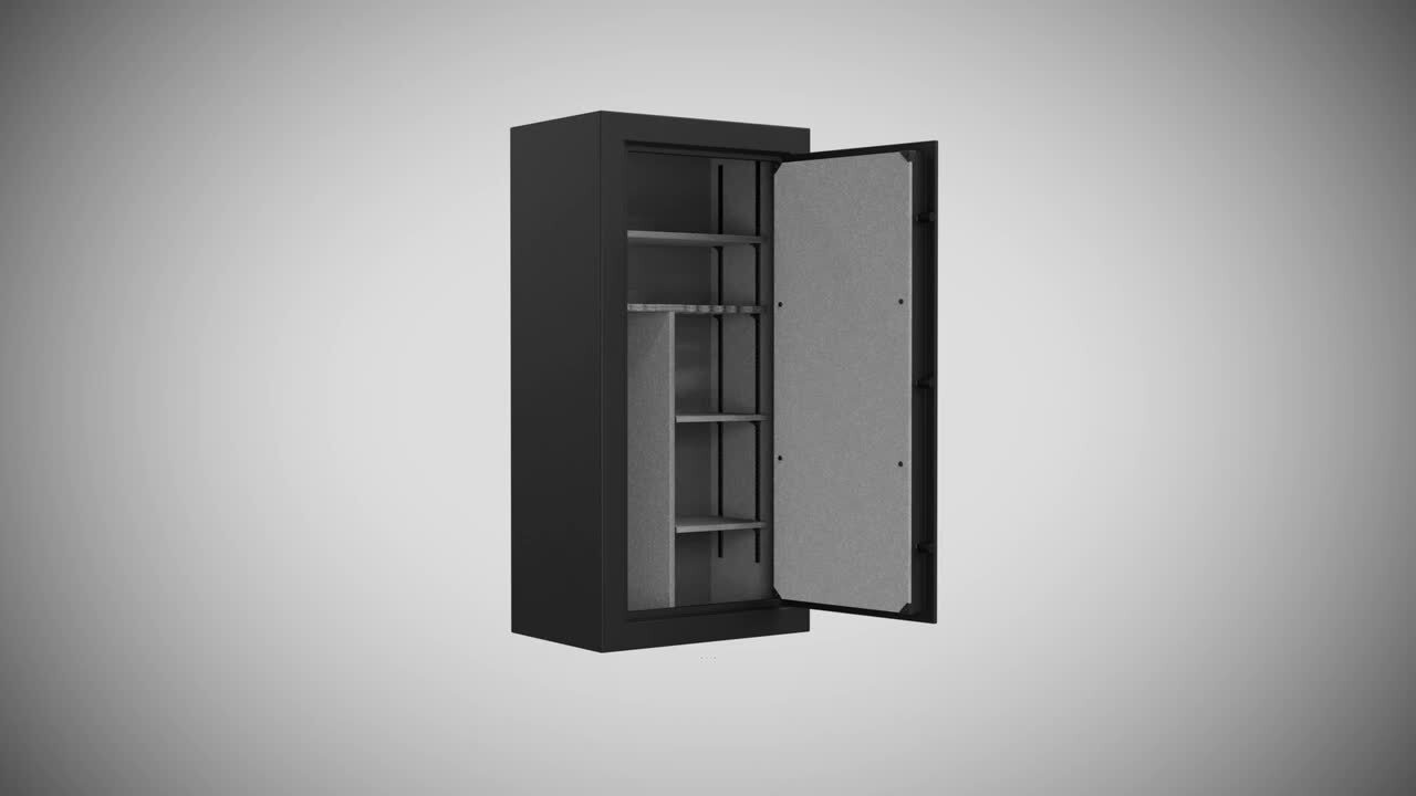 Sports Afield 30-Gun Fireproof Electronic Lock Gun Safe, Black