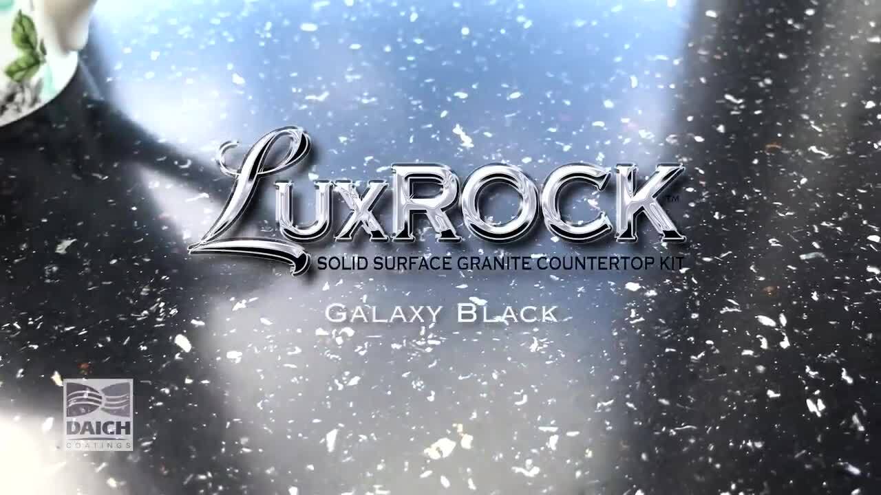 Countertop Finishing Kit LuxROCK Galaxy Black/Stone Semi-Gloss Countertop Refinishing Kit (Kit)