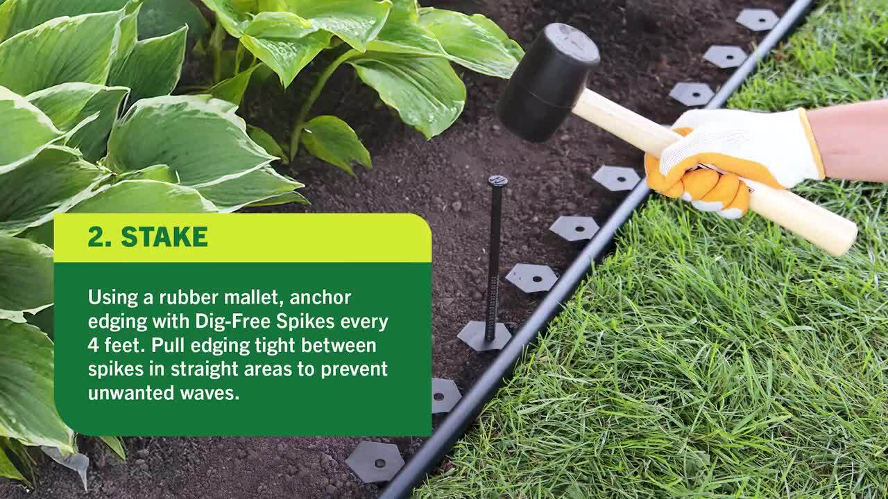 Master Mark Dig-Free Classic 20 ft. x 1.25 in. Black Plastic