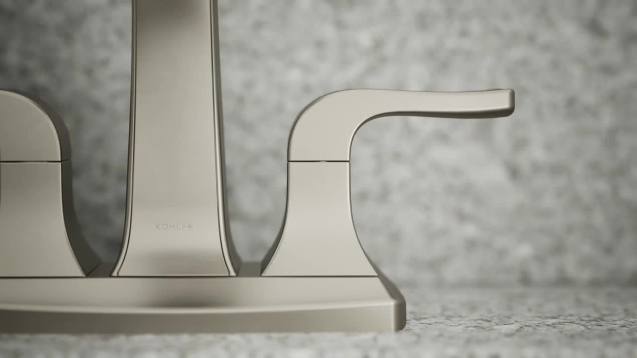 KOHLER Rubicon 4 in. Centerset Double Handle High Arc Bathroom