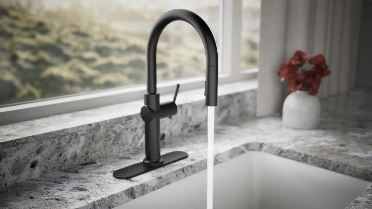 KOHLER Crue Single-Handle Pull-Down Sprayer Kitchen Faucet in