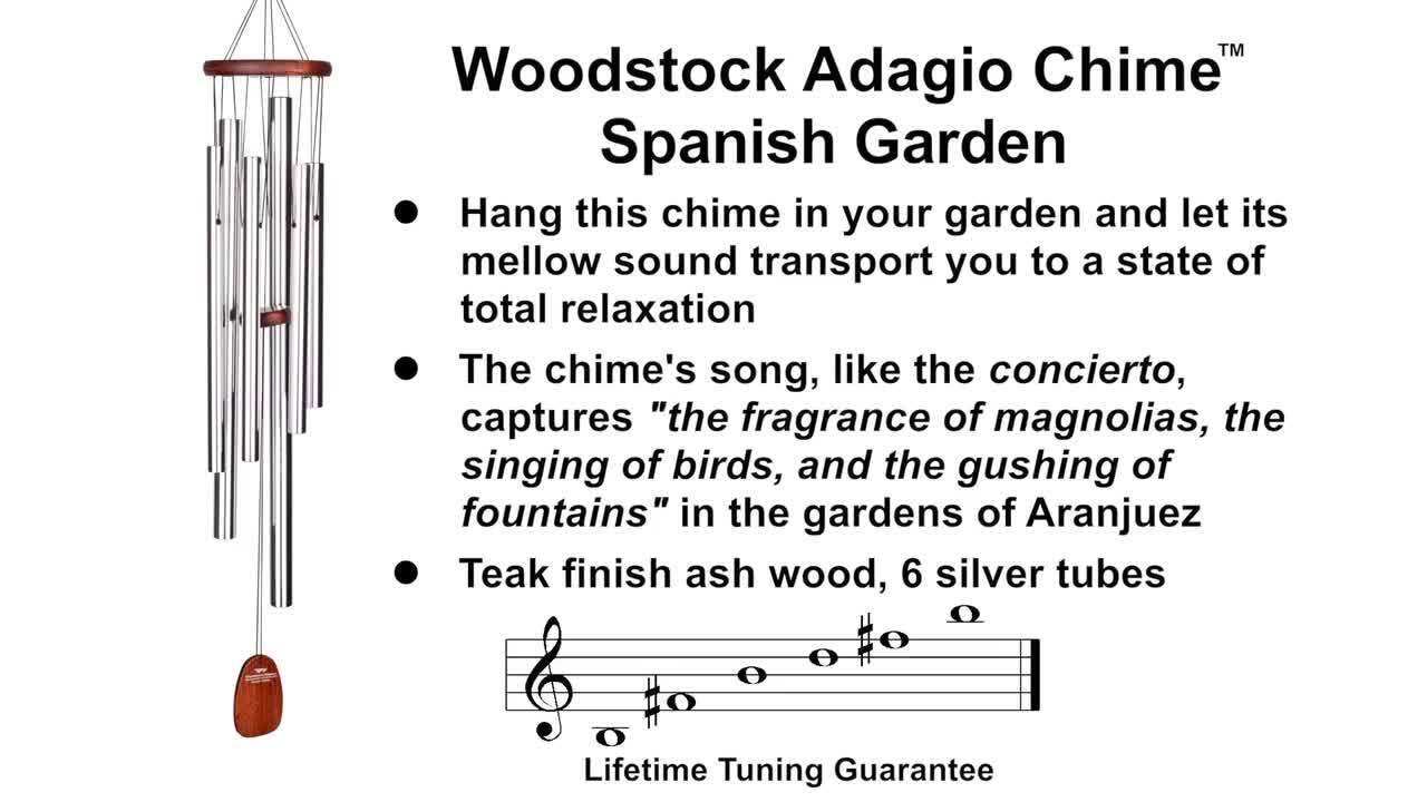 Woodstock Adagio Chime - Spanish Garden