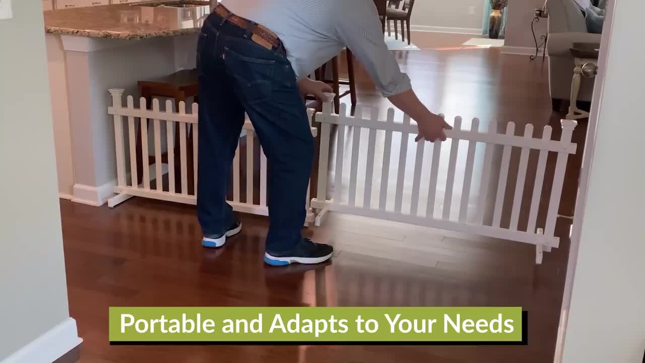 Zippity Outdoor Products Portable Puppy 2 ft. x 4 ft. White Vinyl