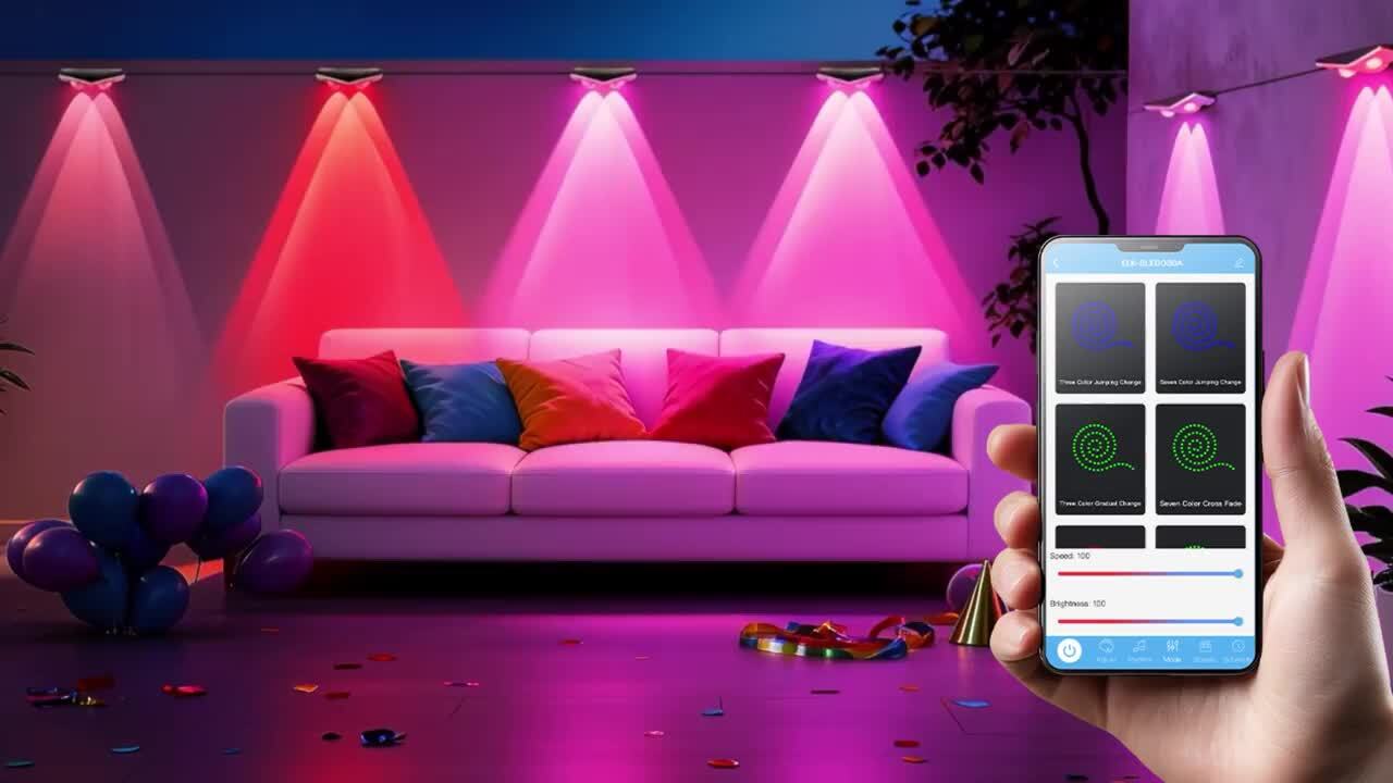 MW MWLIGHTING Smart RGBIC 24 Bulbs 150 ft. Outdoor Plug-in