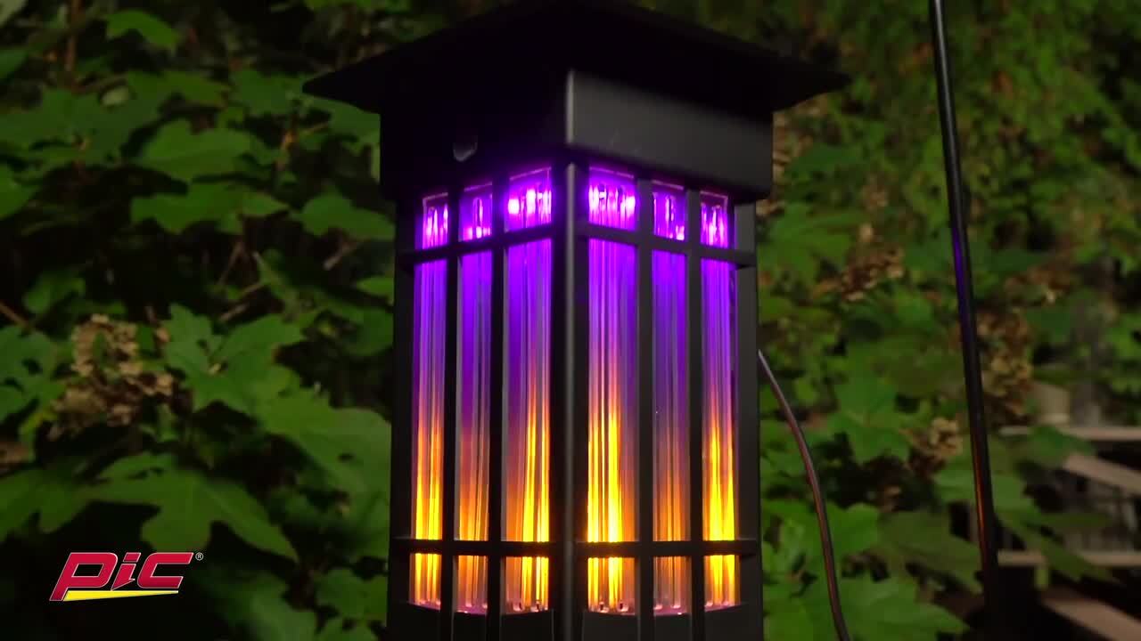 PIC Decorative Flameless Effect Bug Zapper Lantern DECO-LAN