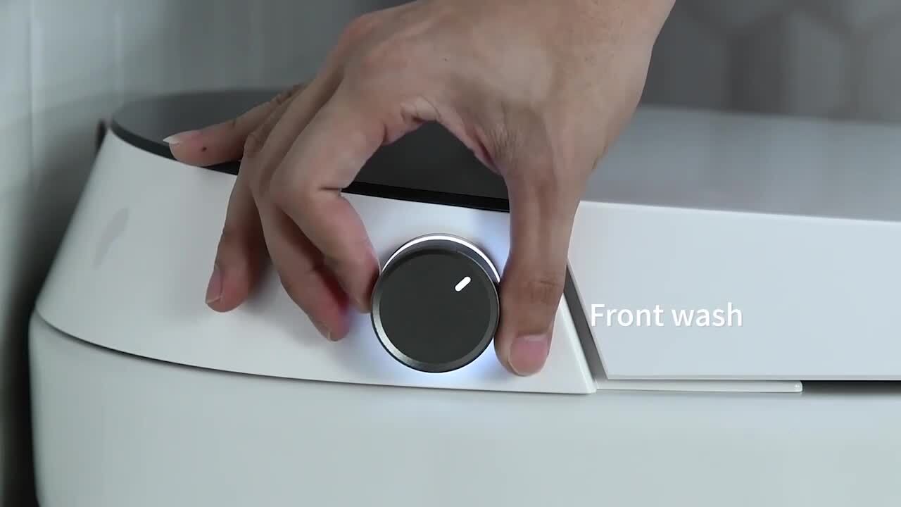 CANEST Elongated Smart Bidet Toilet 1.08/1.45 GPF Dual Flush with Auto Open/Close & Heated Seat