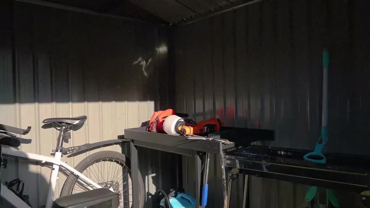 AECOJOY 8 ft. W x 6 ft. D Metal Shed with Double Lockable Door in