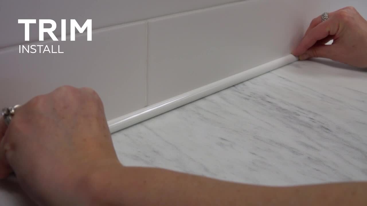 Single Beveled Specialty 6 in. x 73 in. Polished Engineered White Marble Look Threshold Tile (6.09 ln. ft./Each) Single Beveled Specialty 6 in. x 73 in. Polished Engineered White Marble Look Threshold Tile (6.09 ln. ft./Each)