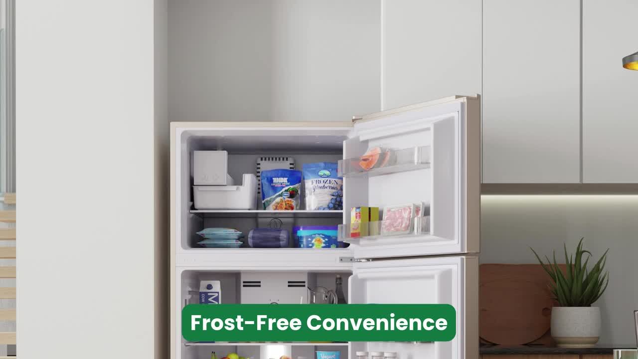ConServ 30 in. RETRO Refrigerator 18cf Top Mount w/AUTOMATIC ICE