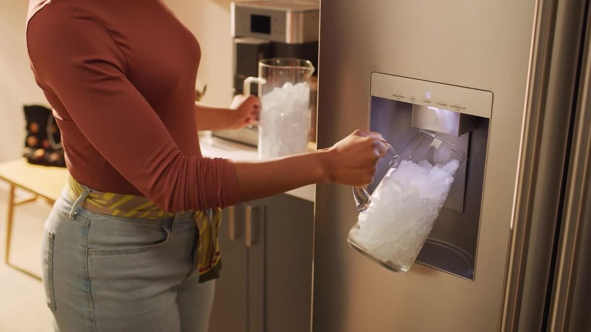 KitchenAid 30 Cu. Ft. Standard Depth French Door Refrigerator w/ External Water Dispenser in Black Ore KRFF436SBE on Fridge.com