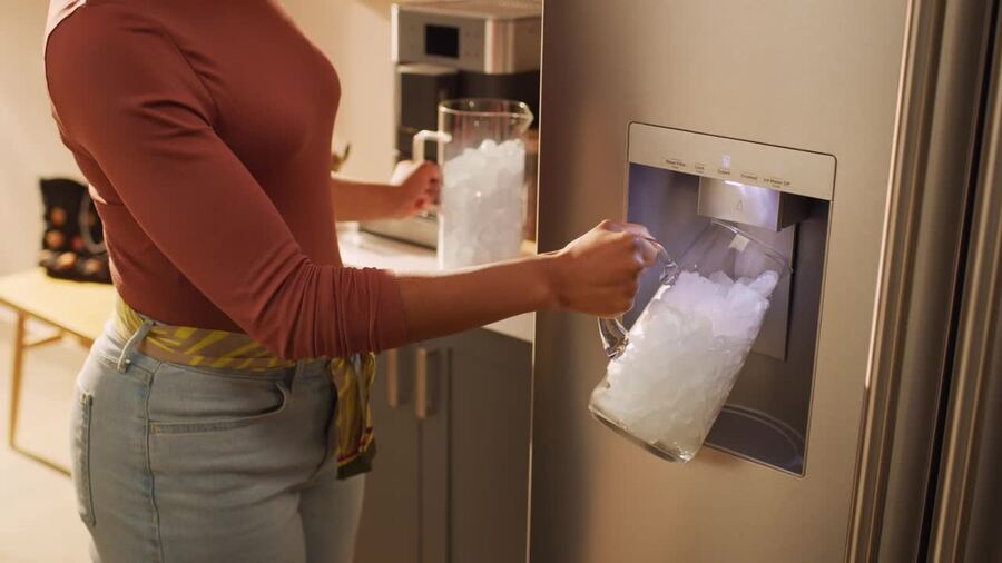 KitchenAid 30 Cu. Ft. Standard Depth French Door Refrigerator w/ External Water Dispenser in Black Ore KRFF436SBE on Fridge.com