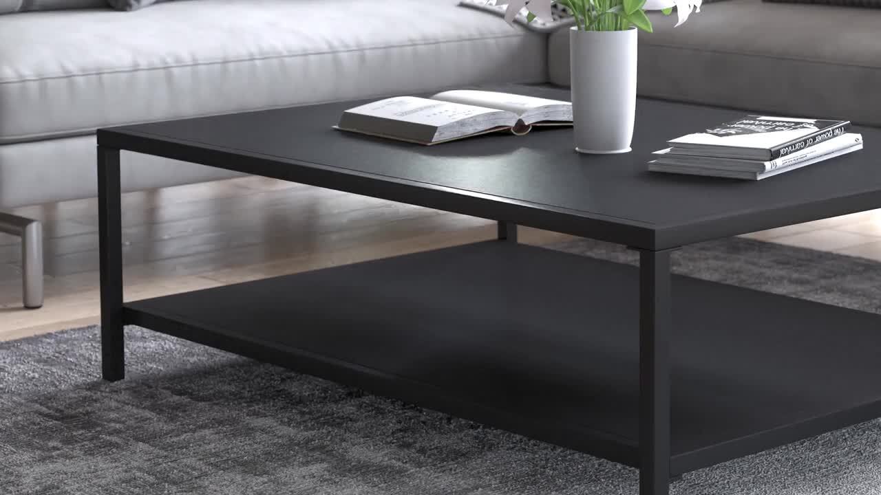 THE CAFE TABLE Black Steel 4pin φ100 MUUTO Still Café Table 75 x 73 - Batten Home