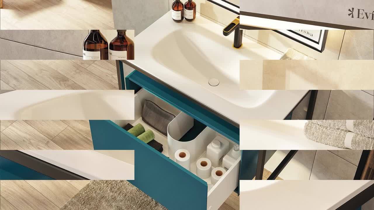 Nets 32 in. W x 14 in. D x 21 in . H Floating Bathroom Vanity in Natural Oak with White Solid Surface Top