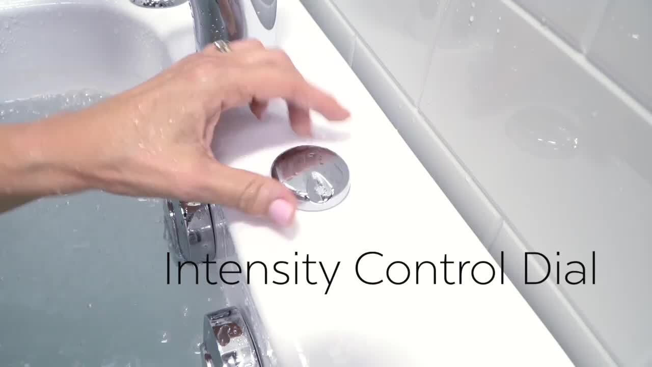 Companion 2 Seat 60 in. Walk-In Whirlpool and Air Bath Bathtub in White, Center Door, Digital Control, 2 in. Dual Drain Companion 2 Seat 60 in. Walk-In Whirlpool and Air Bath Bathtub in White, Center Door, Digital Control, 2 in. Dual Drain