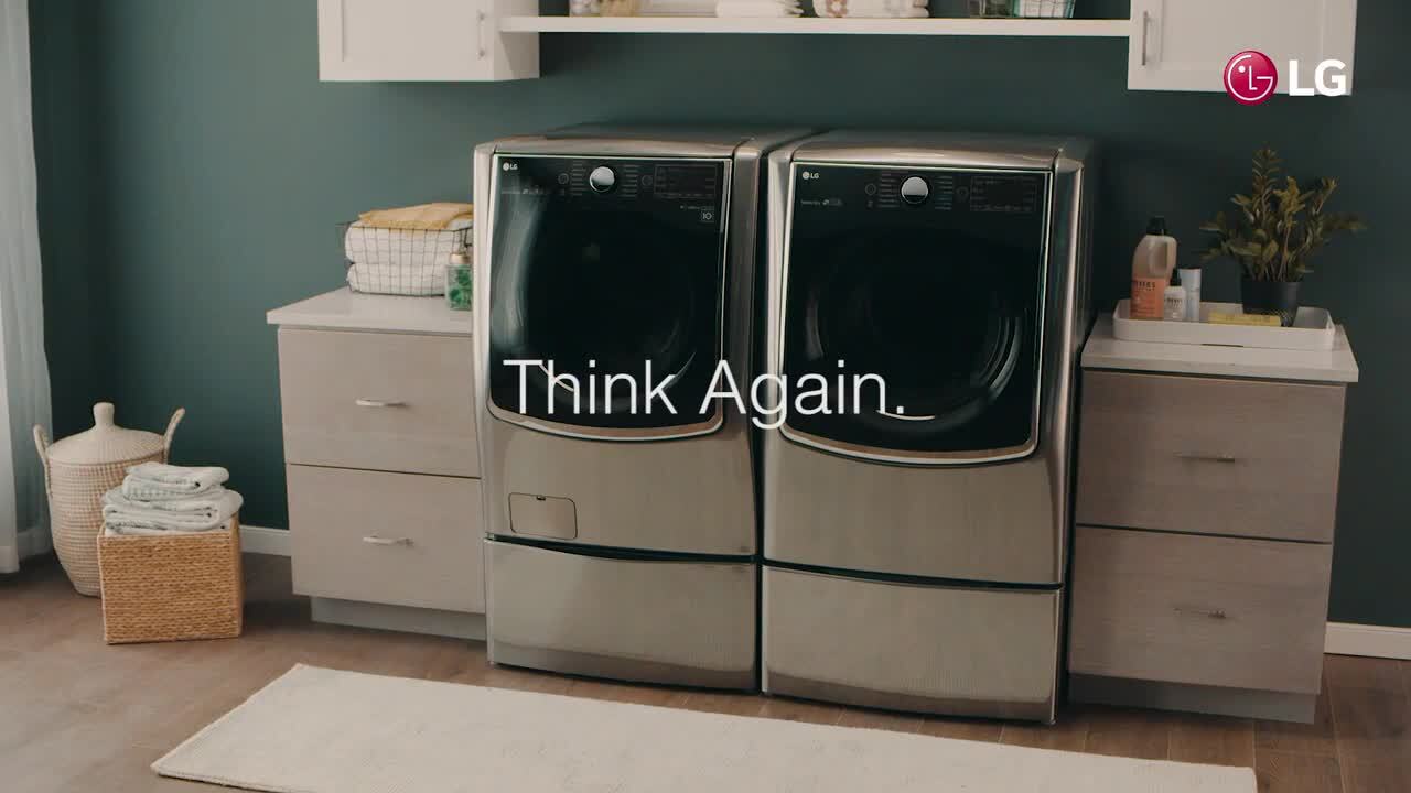  LG 4.5 cu.ft. Smart Wi-Fi Enabled All-In-One Washer/Dryer with  TurboWash® Technology : Appliances