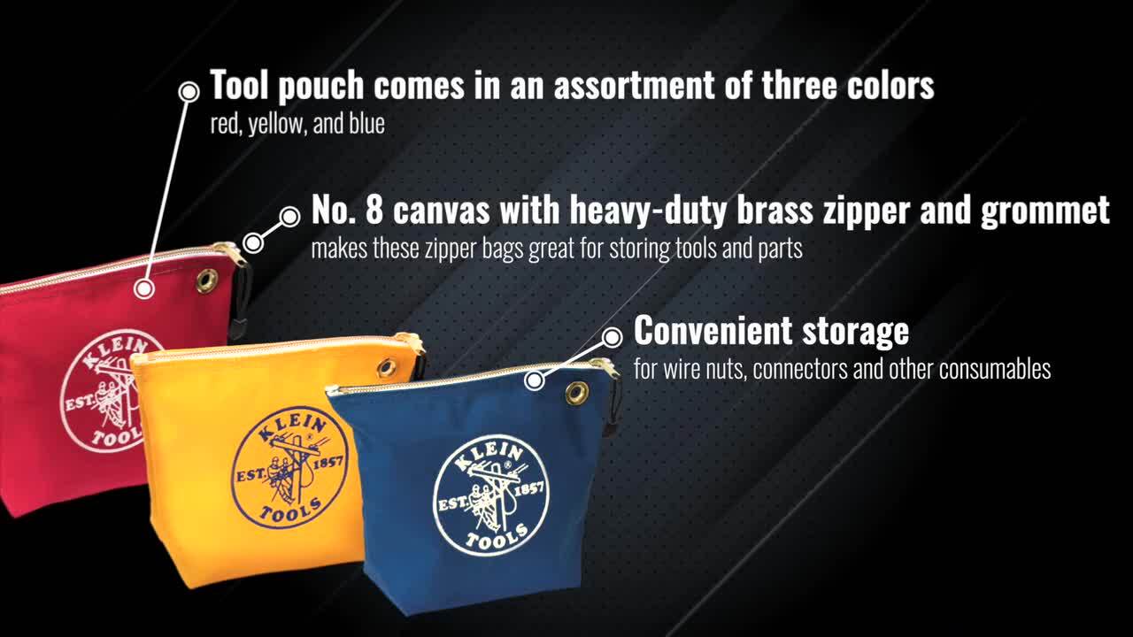 3.5 in. Assorted Canvas Zipper Tool Bag (3-Pack) 3.5 in. Assorted Canvas Zipper Tool Bag (3-Pack)