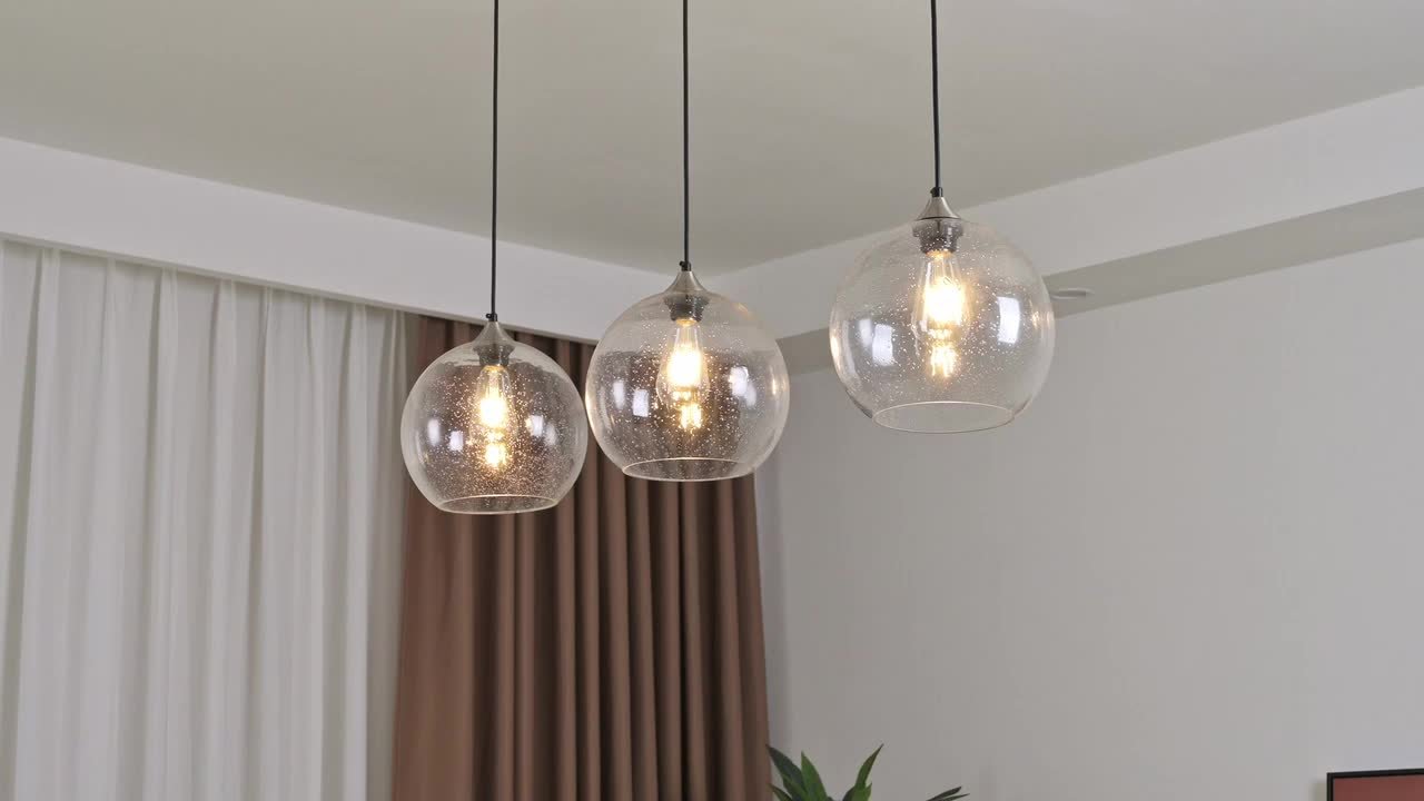 ZHLWIN Home Lighting ‎60-Watts 1 Light 9.84 in. Clear Glass