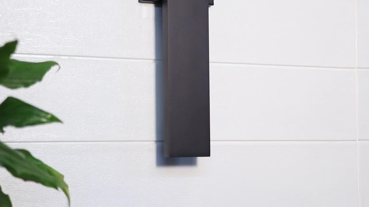 Laplusbelle 2 Light Matte Black Aluminum Hardwired LED Outdoor