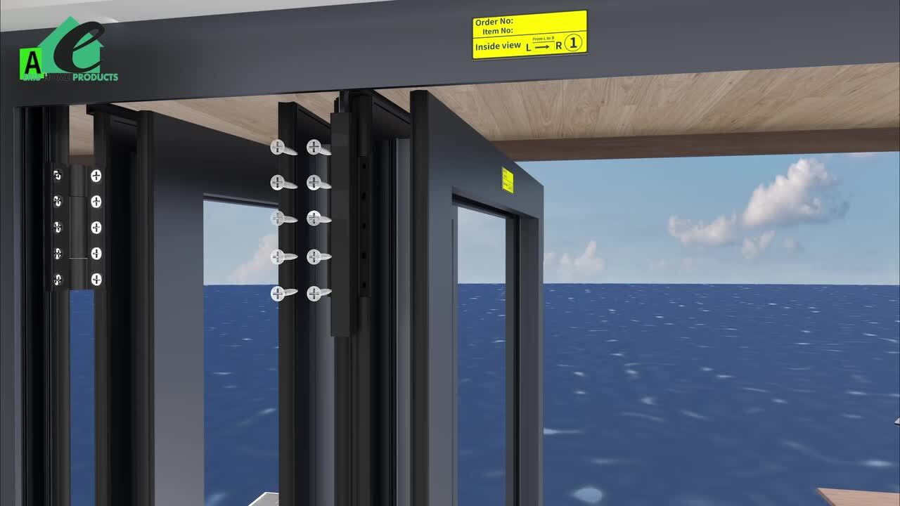 ERIS Eris 192 in. x 96 in. Center Opening/Outswing Double Tempered