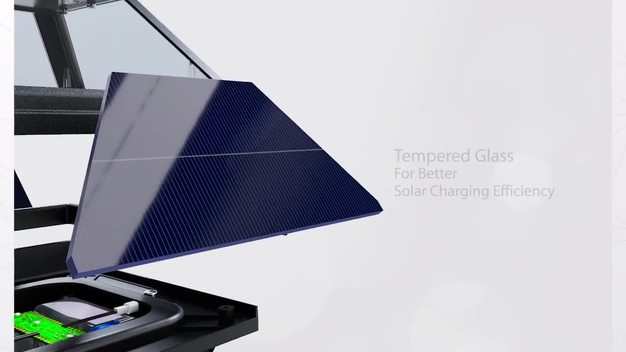 Imperial Bulb 1-Light Black LED Outdoor Solar Post Light with 3 in. Fitter