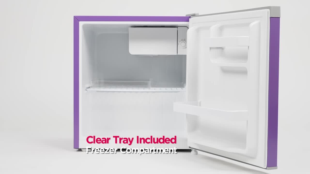 Frigidaire 1.6 cu. ft. Mini Fridge in Purple with Freezer EFR115