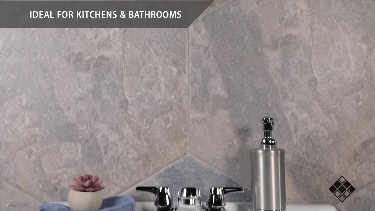 Stella Hex Azul 8-5/8 in. x 9-7/8 in. Porcelain Floor and Wall Tile (11.5 sq. ft./Case)
